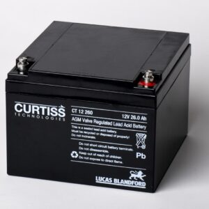 Batería Curtiss 12V 26 AH/HR T12