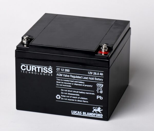 Batería Curtiss 12V 26 AH/HR T12