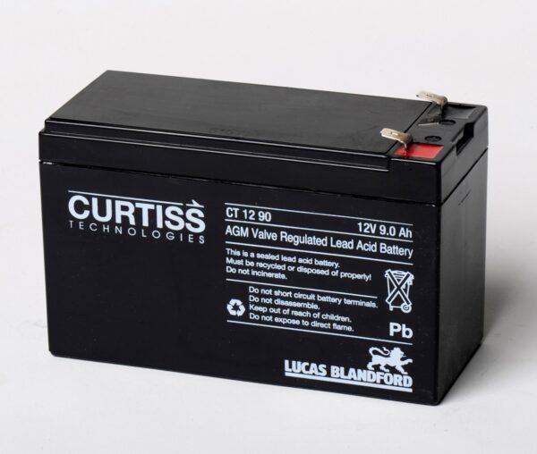 Batería Curtiss 12 V 9AH/HR T2