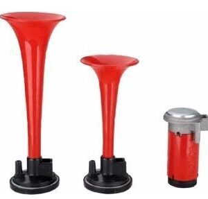 BOCINA DE AIRE ROJO 2 CORNETAS 12V