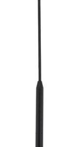 ANTENA D/RADIO NEGRA BORDE CROMADO 40CM (BLISTER)