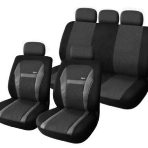 CUBRE ASIENTO GRIS/NEGRO 9XSET