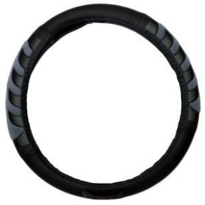 CUBRE VOLANTE NEGRO/GRIS (38CM)