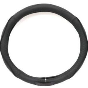 CUBRE VOLANTE CUERO NEGRO TALLA M (38CM)