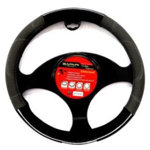 CUBRE VOLANTE NEGRO/GRIS (38CM)