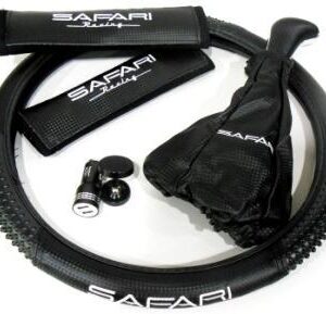 KIT TUNING NEGRO CUBRE VOLANTE + PORTA CEL + ADAPTAD.