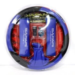 KIT TUNING AZUL CUBRE VOLANTE+PORTA CEL+ADAPTAD.