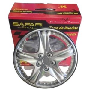 TAPA DE RUEDA 14" GRIS/NEGRO GUNMETAL