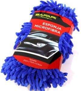 ESPONJA MICROFIBRA AZUL 21X11X5.5CM