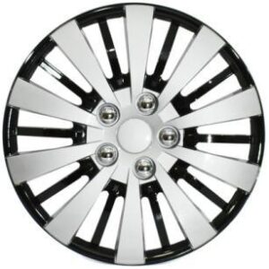 TAPA DE RUEDA 15" GRIS/NEGRO