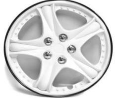 TAPA DE RUEDA 15" BLANCO/NEGRO