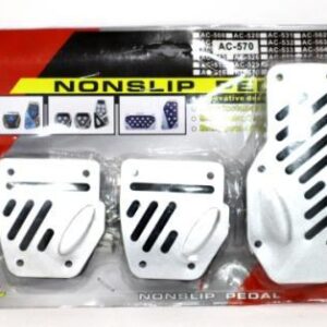 PEDALES MECANICOS SILVER/NEGRO 3XSET